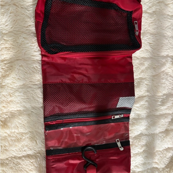 UNIQLO Red Travel Organizer Pouch with Multiple Compartments - Picture 2 of 2